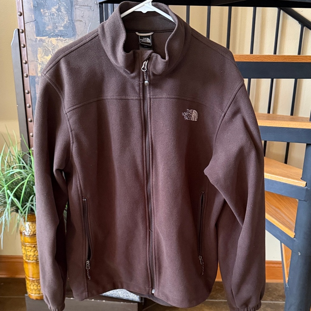 The North Face Dark Brown Full-Zip Fleece Jacket Men’s size large
